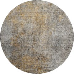 Premium Machine Washable Mayfield  Gray 8' x 8' Round Rug