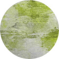 Premium Machine Washable Mayfield  Aloe 8' x 8' Round Rug