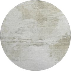 Premium Machine Washable Mayfield  Ivory 8' x 8' Round Rug