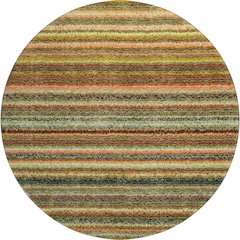 Premium Machine Washable Mayfield  Coral 8' x 8' Round Rug