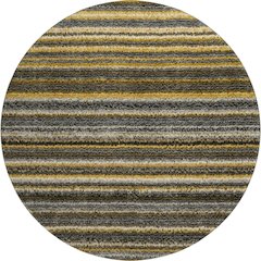 Premium Machine Washable Mayfield  Gold 8' x 8' Round Rug