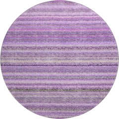 Premium Machine Washable Mayfield  Purple 8' x 8' Round Rug