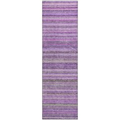 Premium Machine Washable Mayfield  Purple 2'3" x 7'6" Runner Rug