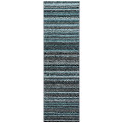 Premium Machine Washable Mayfield  Teal 2'3" x 7'6" Runner Rug