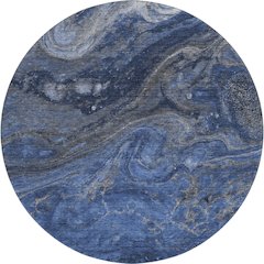 Premium Machine Washable Mayfield  Blue 8' x 8' Round Rug