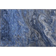 Premium Machine Washable Mayfield  Blue 1'8" x 2'6" Rug