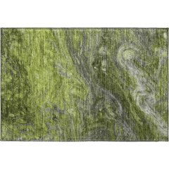 Premium Machine Washable Mayfield  Green 1'8" x 2'6" Rug