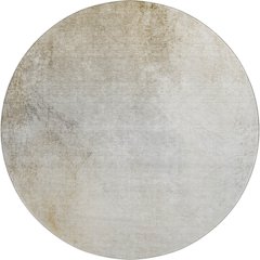Premium Machine Washable Mayfield  Taupe 8' x 8' Round Rug