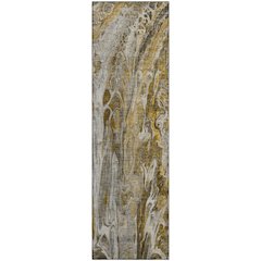Premium Machine Washable Mayfield  Brown 2'3" x 7'6" Runner Rug