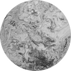 Premium Machine Washable Mayfield  Gray 8' x 8' Round Rug