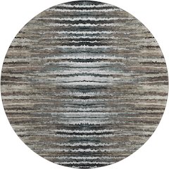 Premium Machine Washable Mayfield  Brown 8' x 8' Round Rug