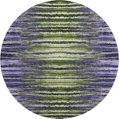 Premium Machine Washable Mayfield  Purple 8' x 8' Round Rug