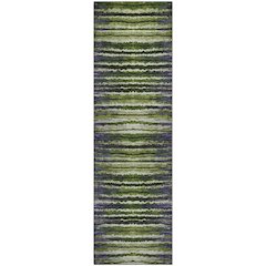Premium Machine Washable Mayfield  Purple 2'3" x 7'6" Runner Rug