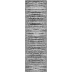 Premium Machine Washable Mayfield  Silver 2'3" x 7'6" Runner Rug