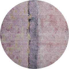 Premium Machine Washable Mayfield  Blush 8' x 8' Round Rug