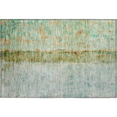 Premium Machine Washable Mayfield  Green 1'8" x 2'6" Rug