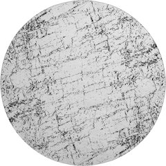 Premium Machine Washable Mayfield  Black 8' x 8' Round Rug