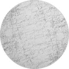 Premium Machine Washable Mayfield  Gray 8' x 8' Round Rug