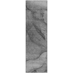 Premium Machine Washable Mayfield  Gray 2'3" x 7'6" Runner Rug