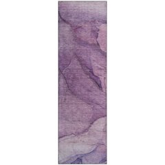 Premium Machine Washable Mayfield  Purple 2'3" x 7'6" Runner Rug