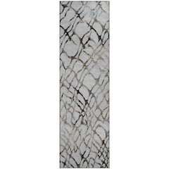 Premium Machine Washable Mayfield  Silver 2'3" x 7'6" Runner Rug