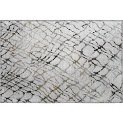 Premium Machine Washable Mayfield  Silver 1'8" x 2'6" Rug