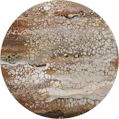 Premium Machine Washable Mayfield  Riverbed 8' x 8' Round Rug