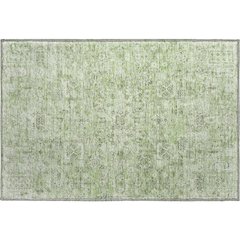 Premium Machine Washable Mayfield  Green 1'8" x 2'6" Rug
