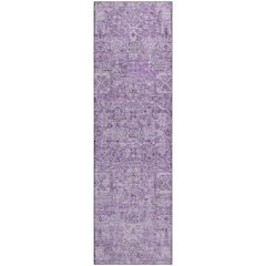 Premium Machine Washable Mayfield  Lilac 2'3" x 7'6" Runner Rug