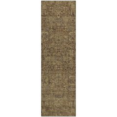 Premium Machine Washable Mayfield  Mocha 2'3" x 7'6" Runner Rug