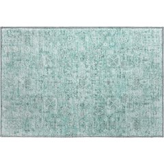 Premium Machine Washable Mayfield  Teal 1'8" x 2'6" Rug