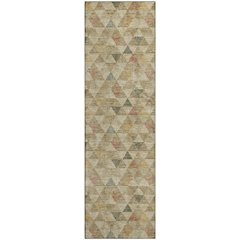 Premium Machine Washable Mayfield  Beige 2'3" x 7'6" Runner Rug