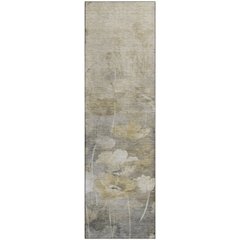 Premium Machine Washable Mayfield  Beige 2'3" x 7'6" Runner Rug