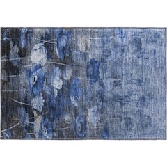 Premium Machine Washable Mayfield  Blue 1'8" x 2'6" Rug