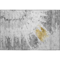 Premium Machine Washable Mayfield  Gray 1'8" x 2'6" Rug