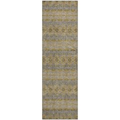 Premium Machine Washable Mayfield  Gold 2'3" x 7'6" Runner Rug