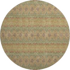 Premium Machine Washable Mayfield  Green 8' x 8' Round Rug