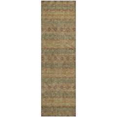 Premium Machine Washable Mayfield  Green 2'3" x 7'6" Runner Rug