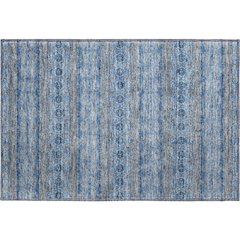 Premium Machine Washable Mayfield  Navy 1'8" x 2'6" Rug