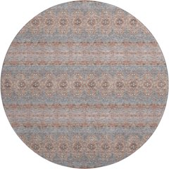 Premium Machine Washable Mayfield  Paprika 8' x 8' Round Rug