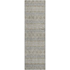 Premium Machine Washable Mayfield  Silver 2'3" x 7'6" Runner Rug