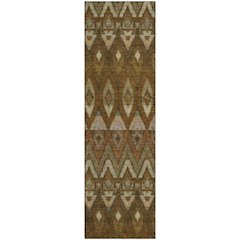 Premium Machine Washable Mayfield  Brown 2'3" x 7'6" Runner Rug