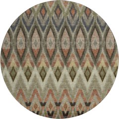 Premium Machine Washable Mayfield  Taupe 8' x 8' Round Rug