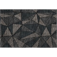 Premium Machine Washable Mayfield  Black 1'8" x 2'6" Rug
