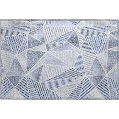 Premium Machine Washable Mayfield  Navy 1'8" x 2'6" Rug