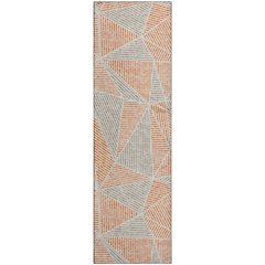 Premium Machine Washable Mayfield  Orange 2'3" x 7'6" Runner Rug