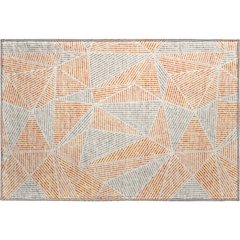 Premium Machine Washable Mayfield  Orange 1'8" x 2'6" Rug