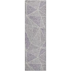 Premium Machine Washable Mayfield  Purple 2'3" x 7'6" Runner Rug