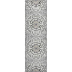 Premium Machine Washable Mayfield  Gray 2'3" x 7'6" Runner Rug
