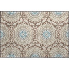 Premium Machine Washable Mayfield  Khaki 1'8" x 2'6" Rug